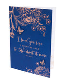 Jane Austen If I Loved You Less Embellished Card