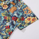 Tropical Hawaiian Shirt For Men Pineapples in the Jungle Shirt Camp Collar 100% Cotton