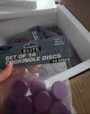 ELITE 14 Count Crokinole Discs (Choose from 10 colors) + Scoring Peg