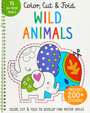 Color, Cut, and Fold: Wild Animals
