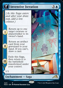 Inventive Iteration // Living Breakthrough (NEO-443) - Kamigawa: Neon Dynasty: (Extended Art, fandfc, enchantment)