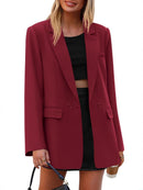Casual Relaxed-fit Figure-flattering Versatile Commuter Blazer For Women