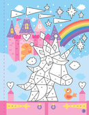 Mindful Sticker By Number: Unicorns
