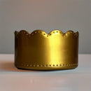 Metallic Gold Scallop Tumbler Boot