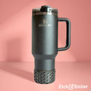 Onyx Shimmer Metallic Waffle Tumbler Boot -Fall fits 20-40oz