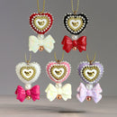Blushing Bow Charm - Tumbler Handle Charm