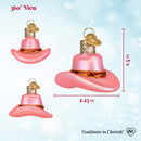 Mini Cowgirl Hat Ornament