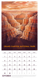 2024 The Art of the National Parks Wall Calendar
