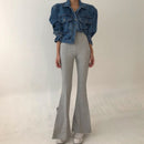 Fashion Short Personalized Denim Coat For Women