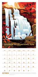 2025 The Art of the National Parks Wall Calendar