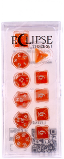 Ultra PRO: 11-Dice Set - Eclipse (Pumpkin Orange)