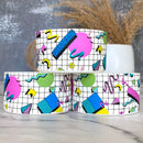 80's Vibe Tumbler Boot- pink, green, blue, yellow