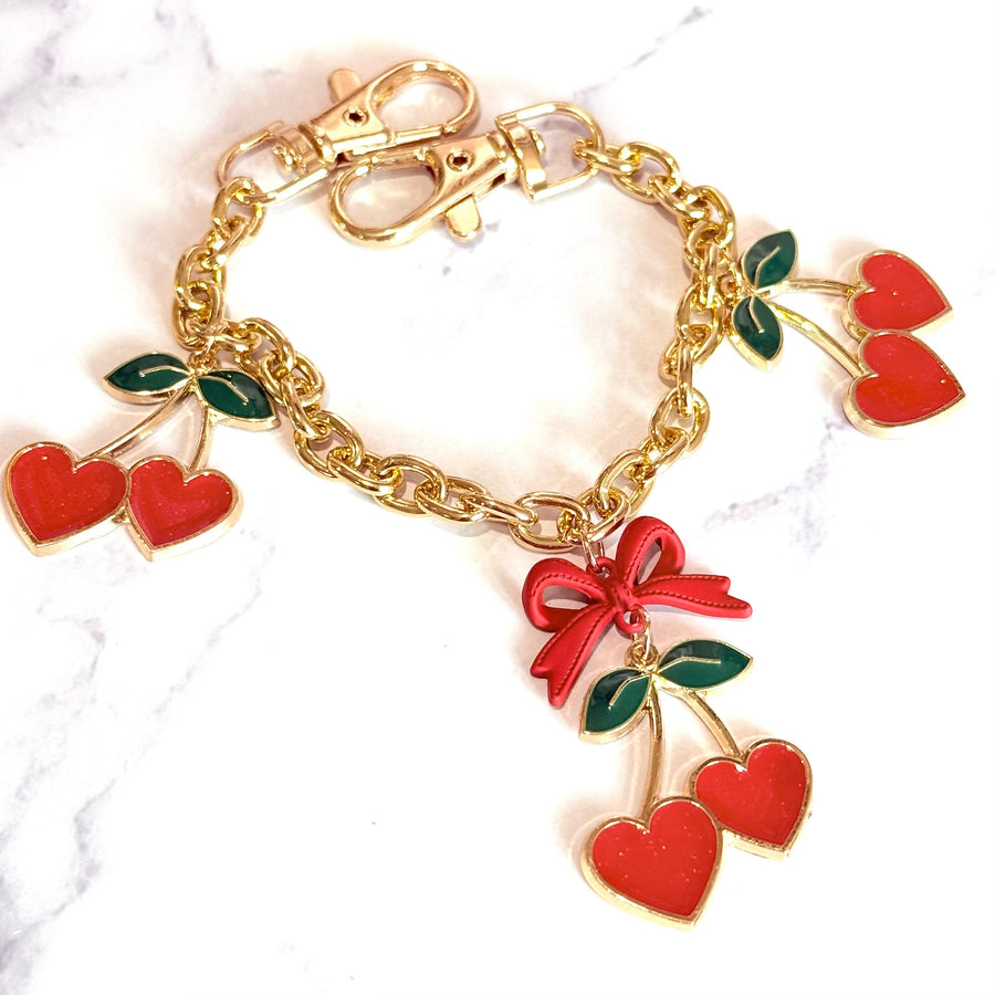 Cherry Love Deluxe Tumbler Charm Necklace