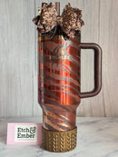 Deep Bronze Metallic MACRAME Boot