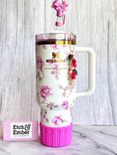 WINTER PINK MACRAME Tumbler Boot