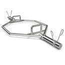 56 Inch Olympic Hexagon Deadlift Trap Bar with Folding Grips Powerlifting