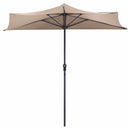 9Ft Patio Bistro Half Round Umbrella