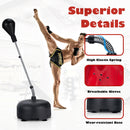 Adjustable Freestanding Punching Bag with Boxing Gloves