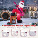 8.4 ft Inflatable Santa Claus with Sound-synced Light Effect and LED Lights
