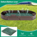 Sandbox with Built-in Corner Seat and Bottom Liner