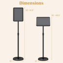 Adjustable Sign Holder Stand with 360° Rotation - 8.5 x 11 Inch