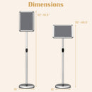 Adjustable Sign Holder Stand with 360° Rotation - 8.5 x 11 Inch