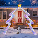 8.8 Feet Christmas Tree-shaped Archway with Top Star
