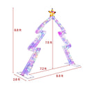 8.8 Feet Christmas Tree-shaped Archway with Top Star