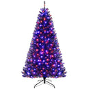 6/7/8 Feet Artificial Christmas Tree with 6 Lighting Modes and Spooky Sounds