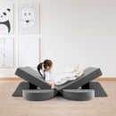 8 Pieces Kids Modular Play Sofa with Detachable Cover for Playroom and Bedroom