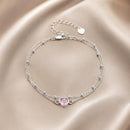 S925 Sterling Silver Pavé CZ Plated Bracelet for Women