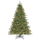6/7/8 Feet Christmas Tree with Warm White LED Lights and Pine Cones