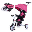 8-in-1 Folding Kids Tricycle with Removable Canopy and Push Handle