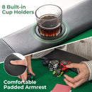 8 Players Texas Holdem Foldable Poker Table