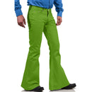 2025 New In-Stock Men's Cross-Border Amazon Solid Color Casual Stretch Slim Retro Flared Pants