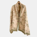 Vintage Knot-button Outerwear Jacquard Shawl
