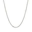 Sterling Silver Rhodium Plated Cable Chain 1.4mm
