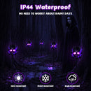 Solar Skull Torch Lights 4-Pack with Purple Flame Effect