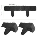 Plastic Garden Lawn Edging 20-Piece Cobblestone Effect