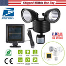 Solar Lights 22LEDs Outdoor Security Lights Motion Sensor IP44 Water-Resistant 360¡ Rotatable Dual Heads Solar Wall Light for Entryways Stairs Yard Ga