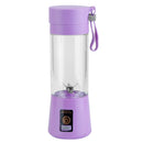 Portable Juicer Blender USB Rechargeable Juicer Cup Fruit Baby Food Mixing Machine w/ 6 Blades Powerful Motor