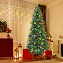 6/7/8 Feet Pre-Lit Artificial Christmas Tree with 300/400/500 LED Lights
