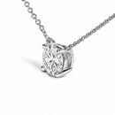 14K White Gold 1.00 Cttw Lab Grown Diamond Solitaire Pendant