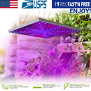 LED Grow Light Full Spectrum Hanging 225 LEDs Plant Grow Lamp Indoor Grow Light for Greenhouse Succulents Seedlings Plants Veg and Flower 15W LEDs