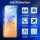 2Pcs HD Clear Screen Protectors 2Pcs Camera Len Protectors Tempered Glass Film Full Coverage Screen Protector Set Fit for IOS Phone 14/14Plus/14Pro/14