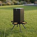 90LB Gravity Deer Feeder with 4 Feeding Trays and Stand