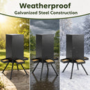 90LB Gravity Deer Feeder with 4 Feeding Trays and Stand