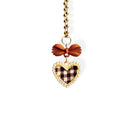 Pearl Heart Plaid - Tumbler Handle Charms