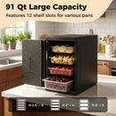 91 Qt Insulated Food Pan Carrier with Safety Buckles