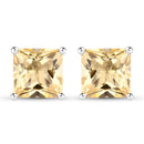 3.06 Carat Genuine Citrine .925 Sterling Silver Earrings